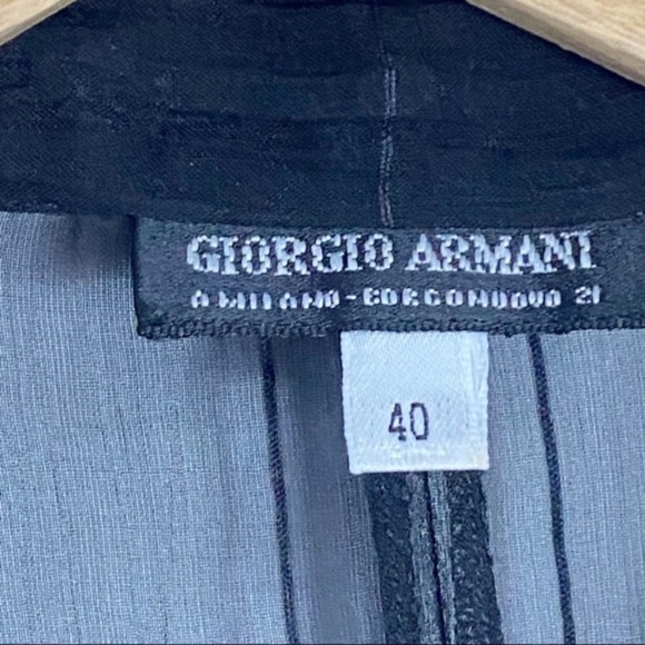 GIORGIO ARMANI Sheer Front Panel Shirt - Picture 9 of 9